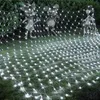 A net of white lights is draped over a lawn, with three Mickey Mouse statues visible behind it. Produktbild-Vorschau