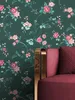 NEWROOM Tapete Grün Vliestapete Blumen - Blumentapete Produktbild-Vorschau 2