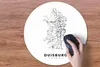 MuchoWow® Mauspad Mousepad Karte - Duisburg - Schwarz-Weiß Produktbild-Vorschau 4