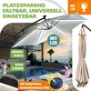 KESSER® Ampelschirm Alu Sonnenschirm mit LED Solar Inkl. Produktbild-Vorschau 4