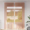vidaXL Voile Vorhänge mit Stangentaschen 2 Stk. Terrakotta Produktbild-Vorschau 2