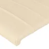 vidaXL Čelo postele krémové 100x5x78/88 cm Látka Náhled obrázku produktu 4