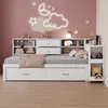 Flieks Jugendbett Tagesbett 90x200cm mit ausziehbarem Produktbild-Vorschau 2