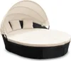 CASARIA® Sonneninsel Lounge Set ø226cm Polyrattan Faltbares Produktbild-Vorschau 3
