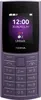 A purple Nokia 110 4G 2nd Edition (2024) mobile phone is shown front-on against a white background. Náhled obrázku produktu