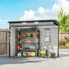 Outsunny Gerätehaus aus Stahl, 2,7 m² Geräteschuppen mit Produktbild-Vorschau 8