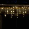 LED-Eisregen-Lichterkette 4 m 168 LED warmweiß IP44 Adapter Produktbild-Vorschau 5