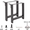 Stalowe nogi stołu Wiltec zestaw 2 kwadratowych rur 90x72cm Podgląd zdjęcia produktu 9