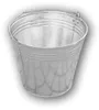 A galvanized bucket is shown against a light gray background with a subtle shadow. Náhľad obrázku produktu
