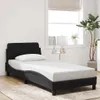 vidaXL Bettgestell mit Kopfteil "Dover" Schwarz 90x200 cm Produktbild-Vorschau 2