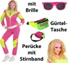 Uni Kostüm 80er Jahre Trainingsanzug Gr. S - 3XL mit Produktbild-Vorschau 1