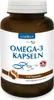 A bottle of Norsan Omega-3 capsules on a white background. Produktbild-Vorschau