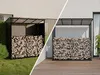 Juskys Kaminholzregal mit Dach 185x70x185 cm, 2,4 m³, Produktbild-Vorschau 9