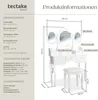 tectake® Schminktisch 90 x 40 x 145 cm Produktbild-Vorschau 7