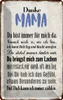 vianmo Blechschild 18x12 cm Danke Mama du bist für mich da Produktbild-Vorschau 1