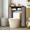 COSTWAY 87,5x18x98 cm Toilettenschrank Bad Überbauschrank, Produktbild-Vorschau 8