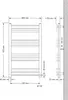 LuxeBath radiatore bagno Sahara, 600x800 mm, bianco, curvo Anteprima dell’immagine prodotto 2