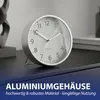 Wanduhr silber Ø15x4cm Aluminium Küchenuhr Dekouhr Uhr Produktbild-Vorschau 4