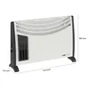 Convecteur Chauffage électrique 2000 W Clatronic KH 3433N Voir les images du produit 2