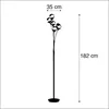 Stehlampe - Goldgelb - Braun - Stahl - 6-flammig - H 181 cm Produktbild-Vorschau 6