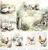 Satz Scrapbooking-Papiere 30x30 - Itd Kollektion - Cottage Anteprima dell’immagine prodotto 19