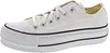 A white Converse Chuck Taylor All Star Lift Ox sneaker is shown from the side against a white background. Voir les images du produit