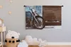 MuchoWow® Wandteppich Wandbehang Ein geparktes Motorrad mit Produktbild-Vorschau 3