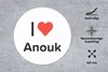 MuchoWow® Mauspad Mousepad Ich liebe - Anouk - Mädchen Produktbild-Vorschau 2