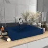 vidaXL Lavabo con foro per rubinetto blu scuro opaco 60x46 Anteprima dell’immagine prodotto 7