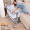 Beistellbett Baby Bettseitiger Bassinet für Neugeborene Produktbild-Vorschau 5