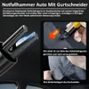 3 Stück Notfallhammer Auto mit Gurtschneider, Tragbarer Produktbild-Vorschau 5