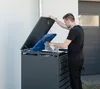 Kovový odpadkový koš Westmann Kubus 240 L antracit Náhled obrázku produktu 3