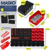 MASKO® Wandregal + Stapelboxen + Werkzeughalter | 45 tlg Produktbild-Vorschau 7