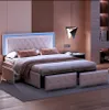 CDGlobal Lit 160 x 200 cm, lit rembourré, cadre de lit Voir les images du produit 4