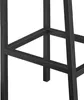 A close-up view of the black metal frame of a bar stool. Podgląd zdjęcia produktu