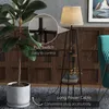 HOMCOM Lampadaire, lampe de salon sur pied, 2 étagères de Voir les images du produit 6