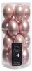 Bombki świąteczne szklane 6cm x 20 sztuk - pudrowy róż Podgląd zdjęcia produktu 1