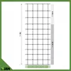 A diagram showing the dimensions of a black mesh fence. Produktbild-Vorschau