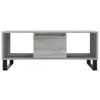 vidaXL Konferenční stolek Grey Sonoma 90x50x36,5 cm Náhled obrázku produktu 4