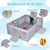 COSTWAY 207x145cm Laufstall Baby, Laufgitter mit Netz, Produktbild-Vorschau 4