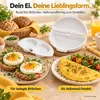 Mikrowellen Eierform, Eierkocher 3er Set, Dampfgarform aus Produktbild-Vorschau 6