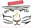 Oblique Unique Tiger Gesicht Sticker Set Tiergesicht Produktbild-Vorschau 2