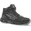 A single black and gray safety boot is shown against a white background. Voir les images du produit