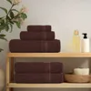vidaXL Serviettes FROGN, lot de 4, marron, 100 x 200 cm, Voir les images du produit 2