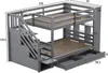Letto a castello Sweiko 90x200 cm, scala di sicurezza con Anteprima dell’immagine prodotto 17