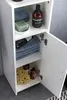 Badschrank 30 x 95,5 x 30 cm weiß Holz mit Tür und Produktbild-Vorschau 8
