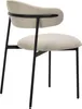 byLIVING Esszimmerstuhl 2er Set JERSEY / Webstoff taupe / Produktbild-Vorschau 9