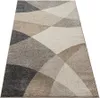 A close-up, angled view of a rug with a geometric pattern. Produktbild-Vorschau