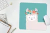 MuchoWow® Mauspad Mousepad Lama - Blumen - Kinder 30x30 cm Produktbild-Vorschau 5