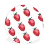 MuchoWow® Rundes Wandbild - Runde Bilder Erdbeere - Obst - Produktbild-Vorschau 1